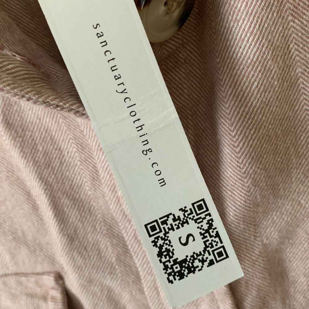 Sanctuary Pink Herringbone Shacket - Picture 11 of 15